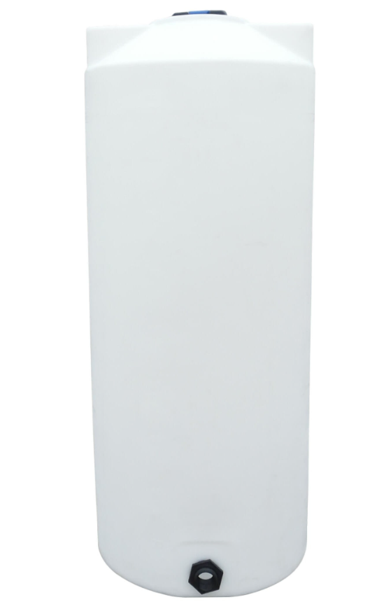 Norwesco White Vertical Storage Water Tank - 50 Gallon