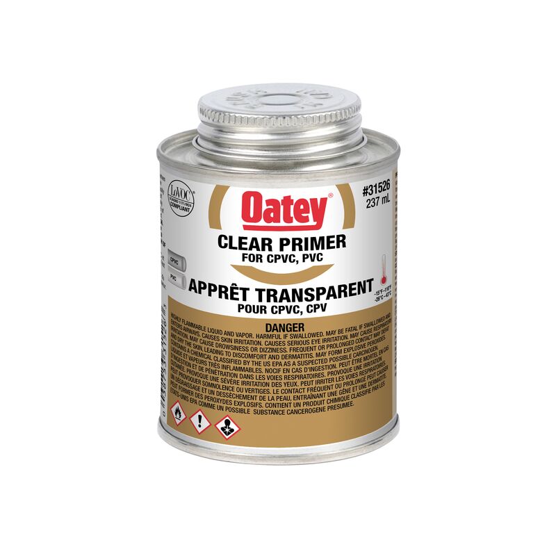 Oatey Clear PVC Primer 237 ml