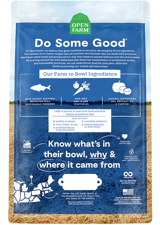 Open Farm Catch-of-the-Season Whitefish Grain Free Dry Dog Food - 4lb