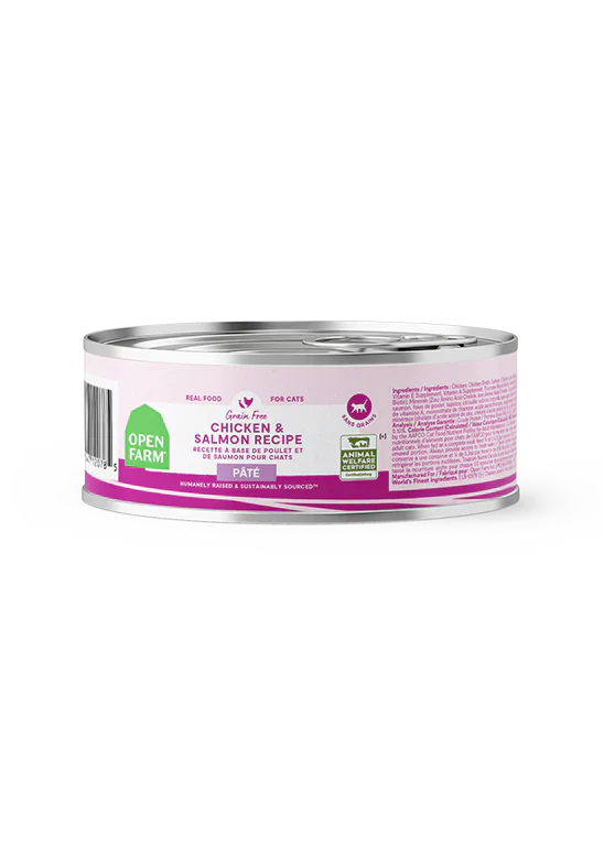 Open Farm Chicken & Salmon Adult Wet Cat Food - 5.3oz