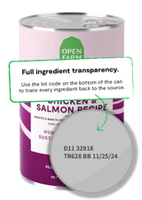 Open Farm Chicken & Salmon Pâté Wet Dog Food - 12.5oz