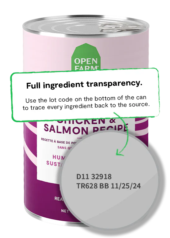 Open Farm Chicken & Salmon Pâté Wet Dog Food - 12.5oz