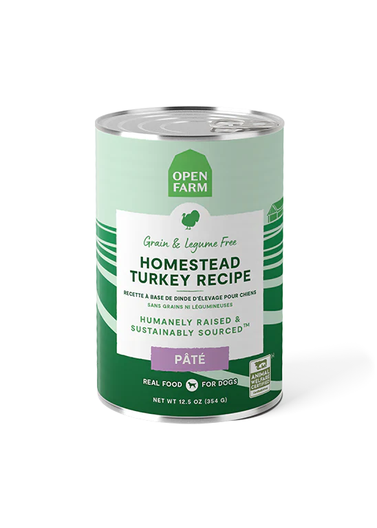 Open Farm Homestead Turkey Pâté Wet Dog Food - 12.5oz