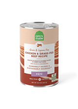 Open Farm Chicken & Grass Fed Beef Pâté Wet Dog Food - 12.5oz
