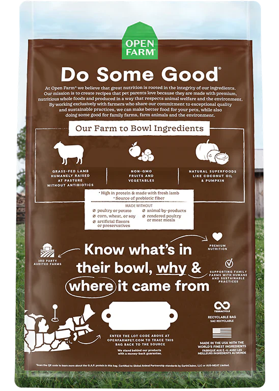 Open Farm Homestead Pasture Raised Lamb Dry Cat Food - 4lb