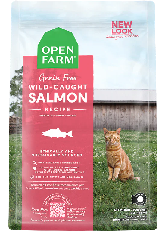 Open Farm Homestead Wild Caught Salmon Dry Cat Food - 8lb