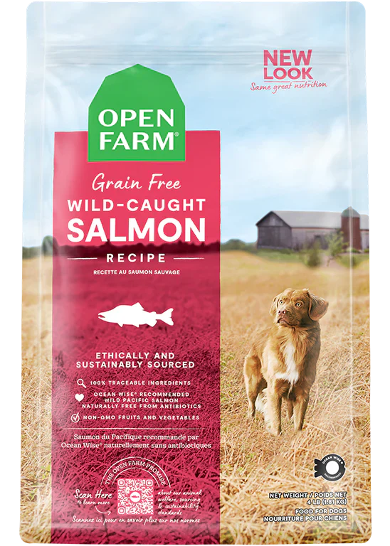 Open Farm Wild Caught Salmon Grain Free Dry Dog Food - 4lb