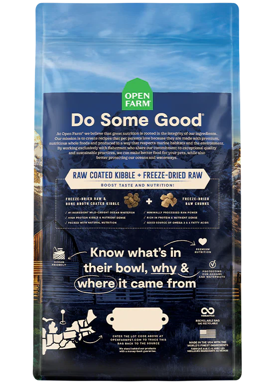Open Farm Wild Ocean Grain Free RawMix Dry Cat Food - 2.25lb