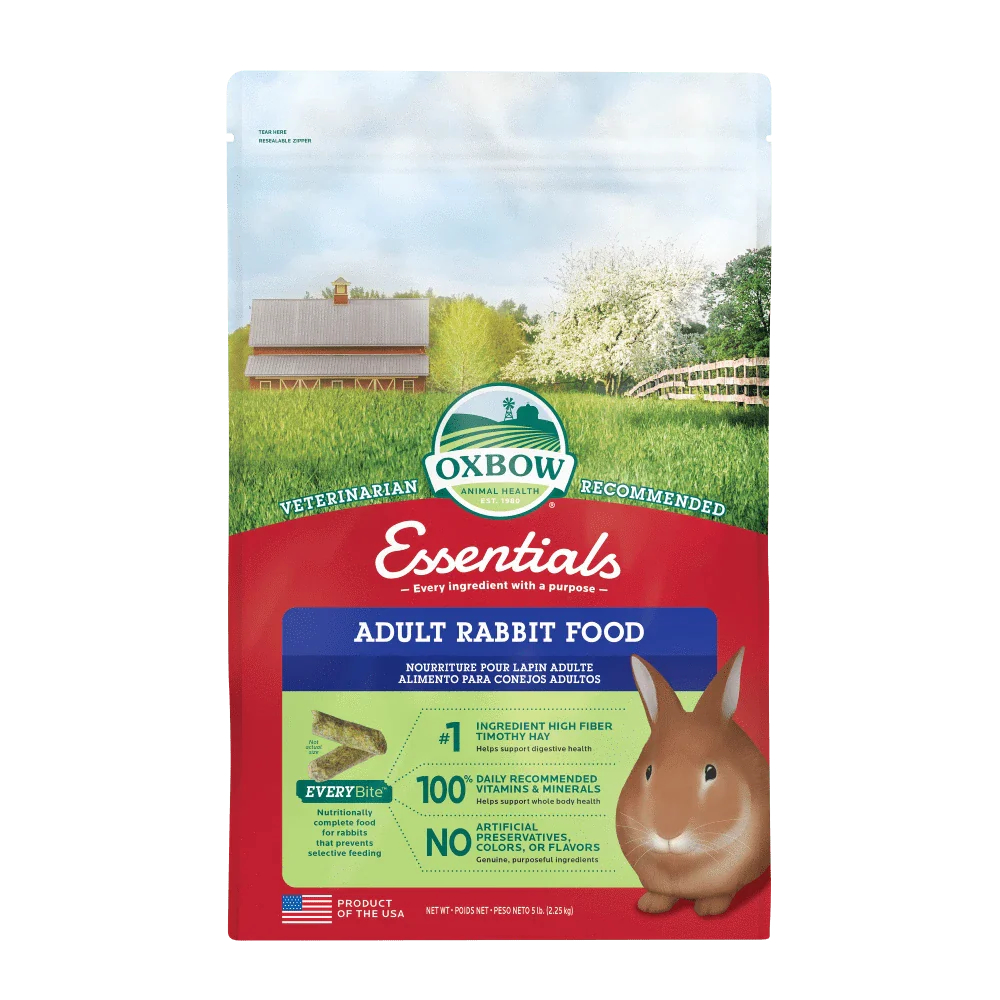 Oxbow Essentials Adult Rabbit Food - 5lb - The Pet Source