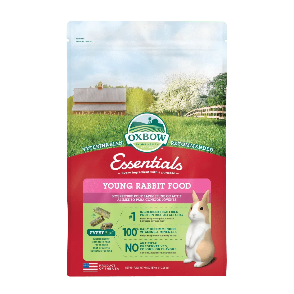 Oxbow Essentials Young Rabbit Food - 5lb - The Pet Source