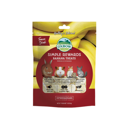 Oxbow Simple Rewards Banana Treats - 1oz - The Pet Source