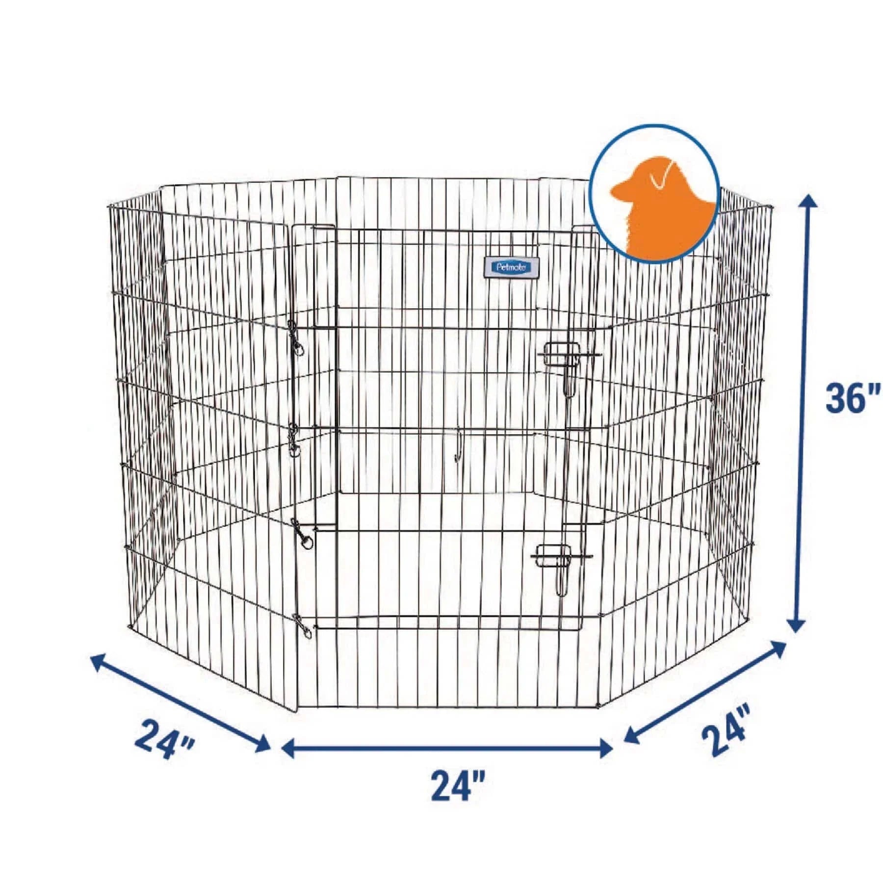 Petmate Single Door Exercise Pen - 36 Inch - The Pet Source