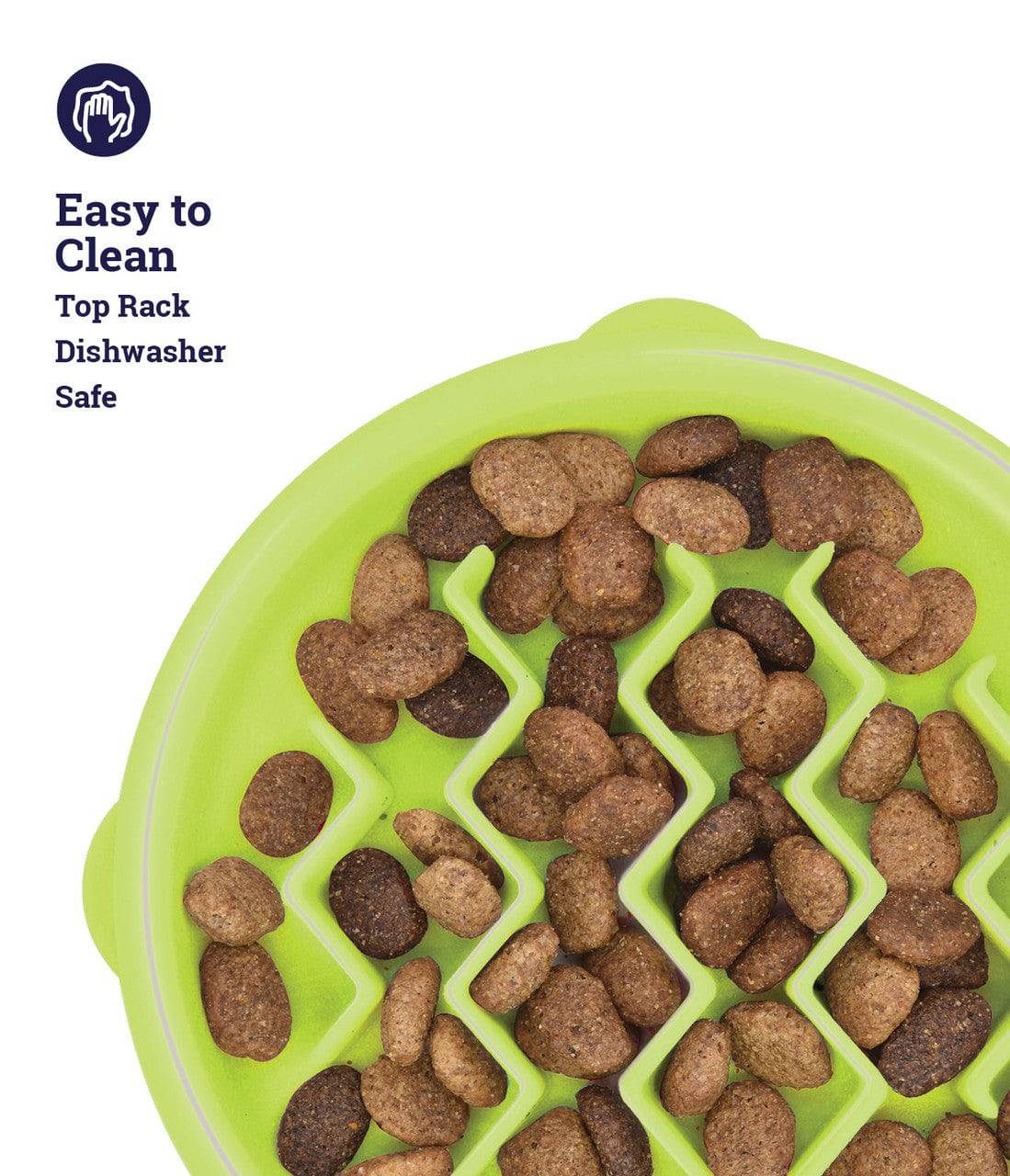 Petstages Kitty Slow Feeder Cat Bowl Green - The Pet Source