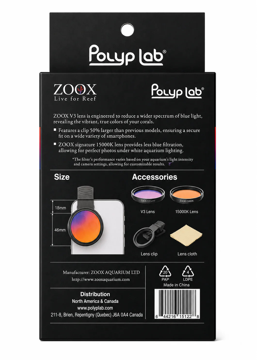 Polyplab Coral View Lens V3