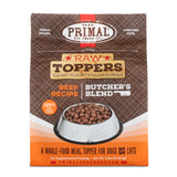 Primal Butcher’s Blend Beef Recipe Raw Frozen Toppers for Cats & Dogs - 2lb