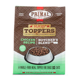 Primal Butcher’s Blend Chicken Recipe Raw Frozen Toppers for Cats & Dogs - 2lb