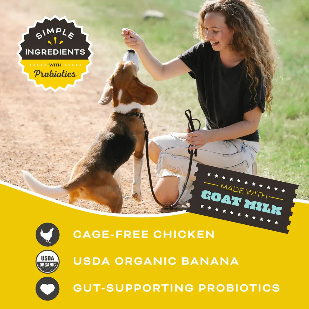 Primal Freeze Dried Raw Dog Treats Peelin’ Fantastic Chicken, Banana & Goat Milk - 2oz