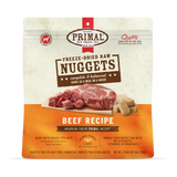 Primal Freeze Dried Raw Nuggets Dog Food Beef Recipe - 14oz