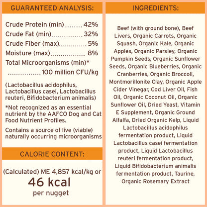 Primal Freeze Dried Raw Nuggets Dog Food Beef Recipe - 5.5oz