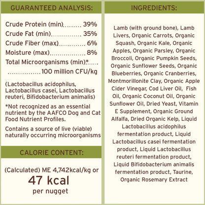 Primal Freeze Dried Raw Nuggets Dog Food Lamb Recipe - 14oz