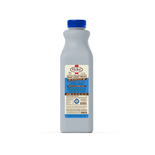 Primal Frozen Raw Goat Milk Blueberry Pom Burst Recipe for Cats & Dogs - 32oz