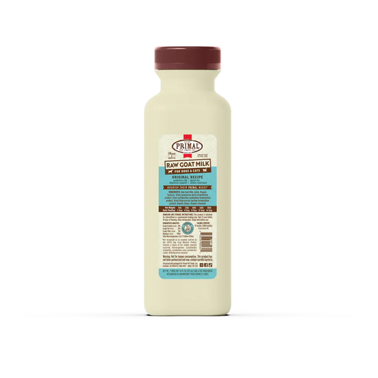 Primal Frozen Raw Goat Milk Original Recipe for Cats & Dogs - 16oz