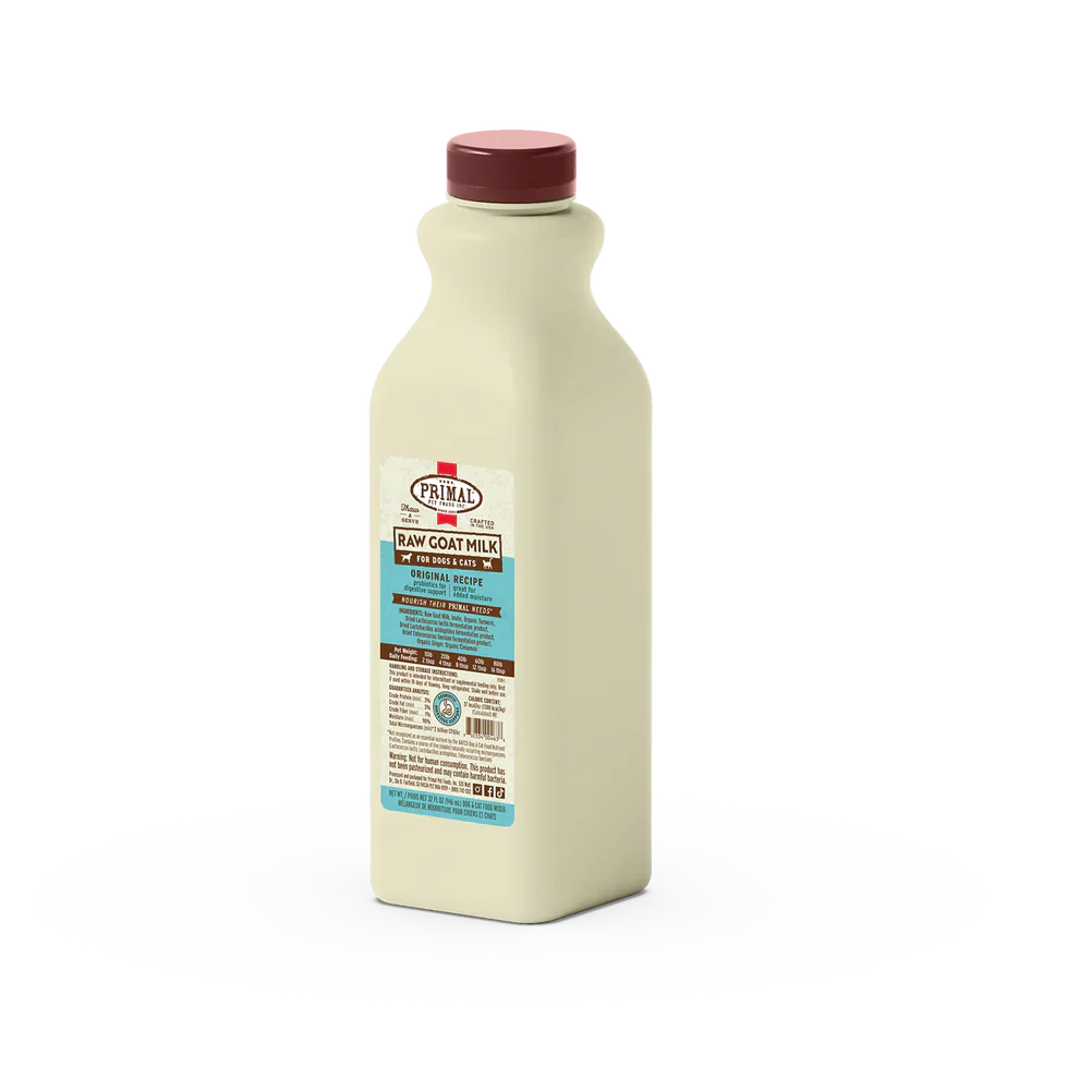 Primal Frozen Raw Goat Milk Original Recipe for Cats & Dogs - 32oz