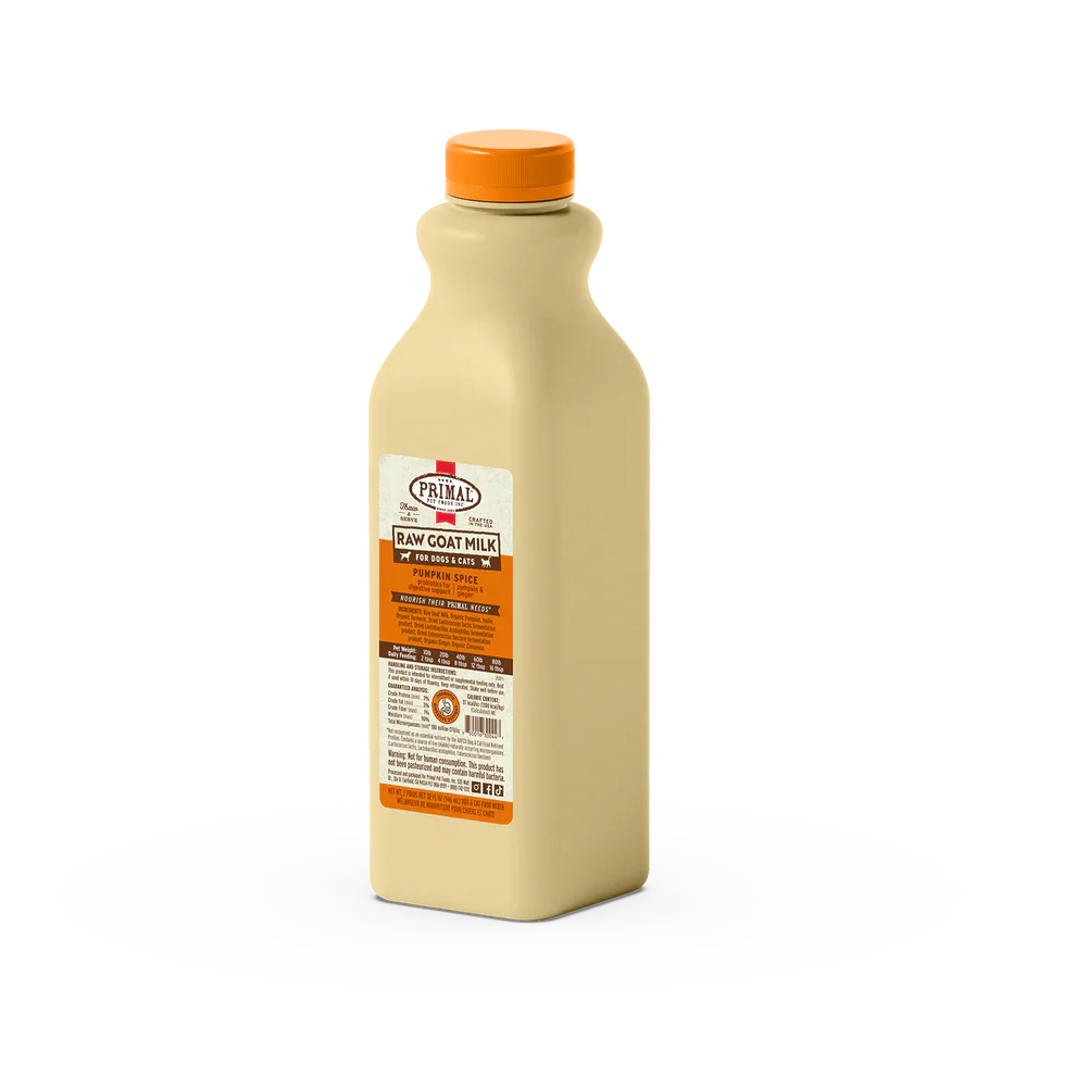 Primal Frozen Raw Goat Milk Pumpkin Spice Recipe for Cats & Dogs - 32oz