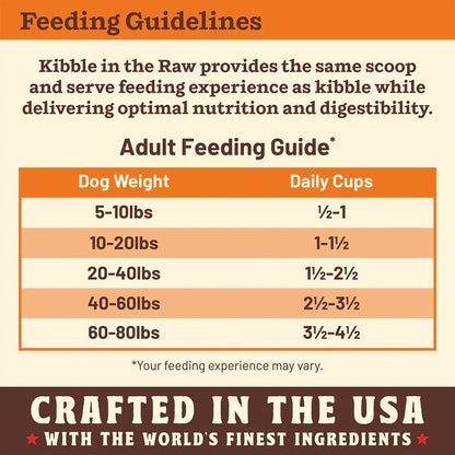 Primal Kibble in the Raw Dog Food Beef Recipe - 1.5lb