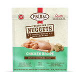 Primal Nuggets Chicken Recipe Raw Frozen Dog Food - 3lb