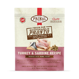 Primal Scoopable Pronto Turkey & Sardine Recipe Raw Frozen Dog Food - 4lb