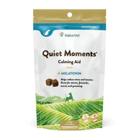 NaturVet Quiet Moments Dog Calming Aid Soft Chews - The Pet Source