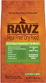RAWZ Meal-Free Dehydrated Chicken, Turkey & Chicken Dog Food Recipe - 20 lb - The Pet Source