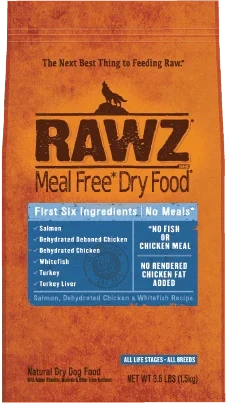 RAWZ Meal-Free Salmon, Dehydrated Chicken & Whitefish Dog Food Recipe - 20 lb - The Pet Source