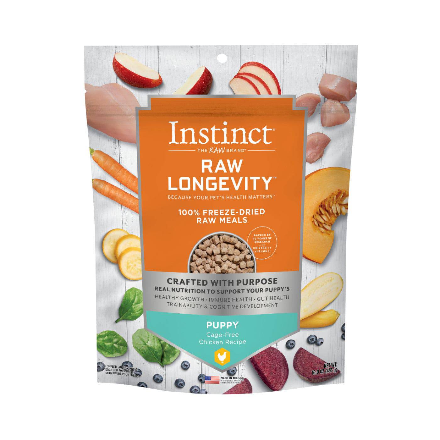 Instinct Raw Longevity Puppy Freeze-Dried Chicken Bites Dog Food - 5oz - The Pet Source
