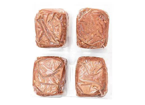Red Dog Blue Kat Beef Recipe Frozen Raw Cat Food - 4 x 1/4 lb Tray - The Pet Source