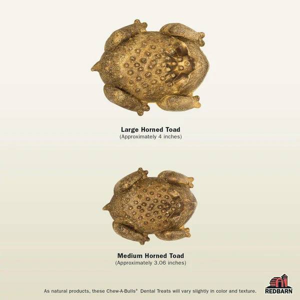 Redbarn Dental Treat Chew-A-Bulls Horned Toad - Medium - 1pc