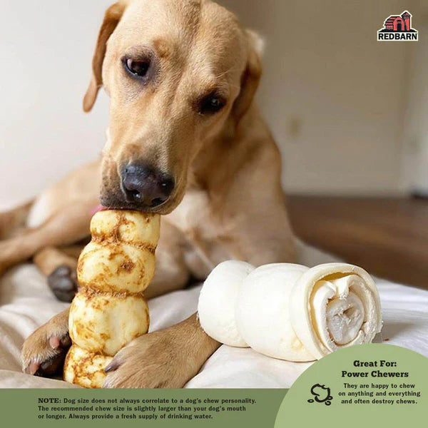Redbarn Dog Chew Glazed Beef Cheek Rolls - Chicken and Carrot Flavor - Large - 1pc