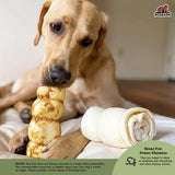 Redbarn Dog Chew Glazed Beef Cheek Rolls - Chicken and Carrot Flavor - Large - 1pc