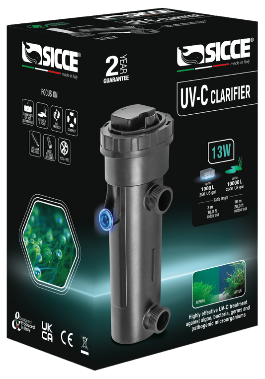 Sicce UV-C Clarifier UV Sterilizer Indoor Use - 13W