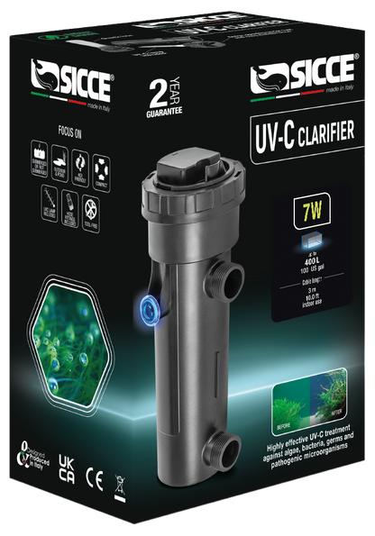 Sicce UV-C Clarifier UV Sterilizer - 7W