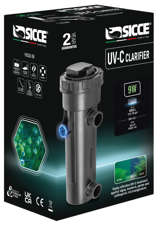 Sicce UV-C Clarifier UV Sterilizer - 9W
