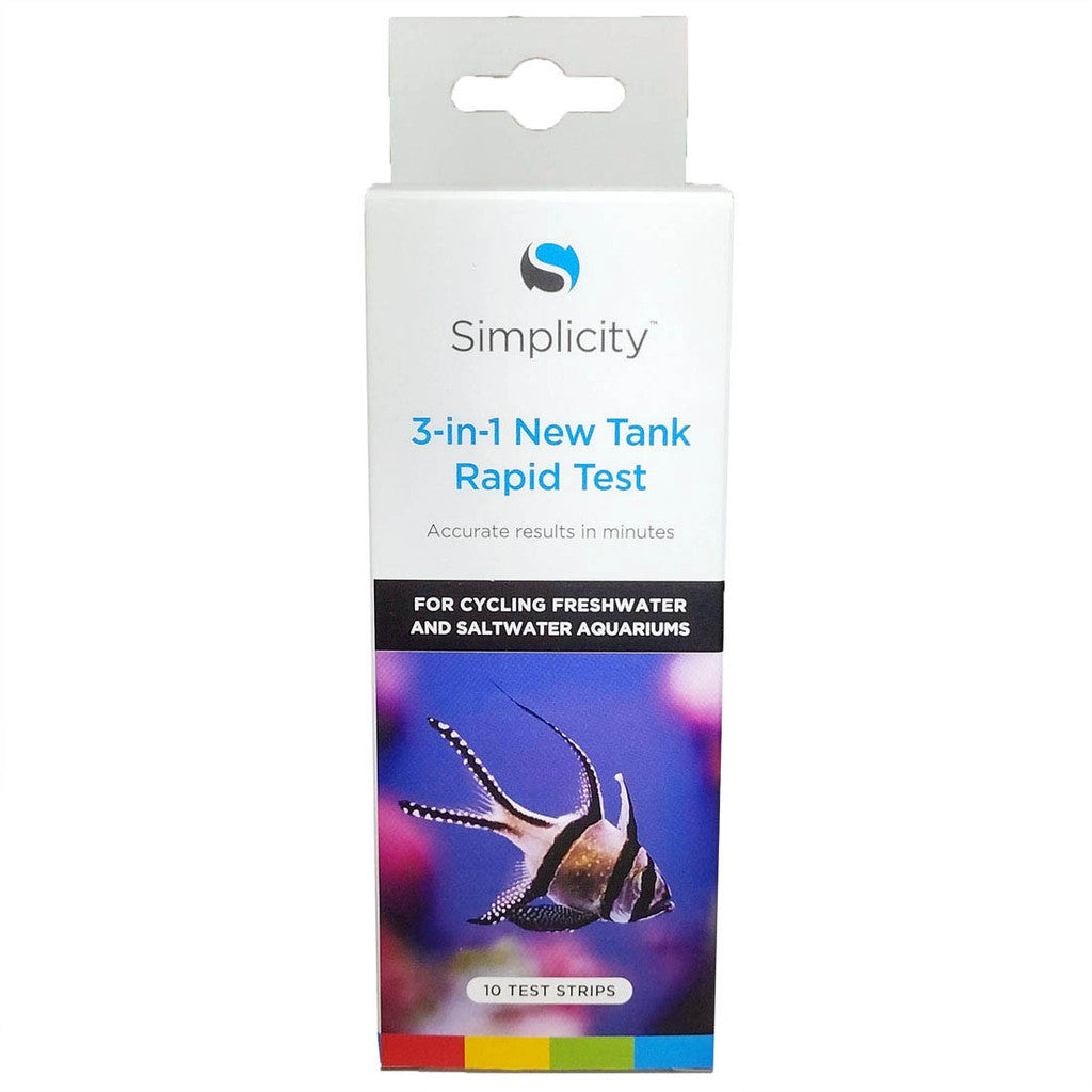 Simplicity 3-in-1 New Tank Rapid Test - 10 Test Strips