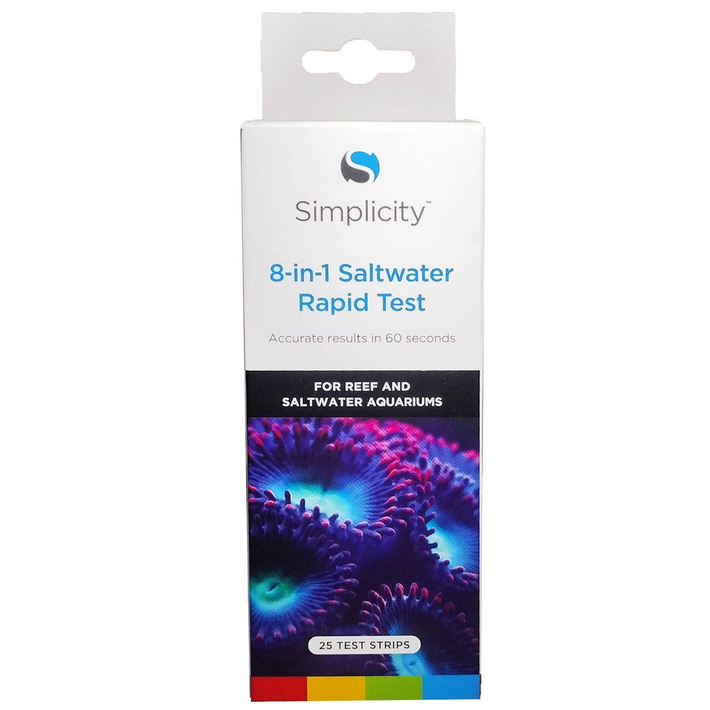 Simplicity 8-in-1 Saltwater Rapid Test - 25 Test Strips