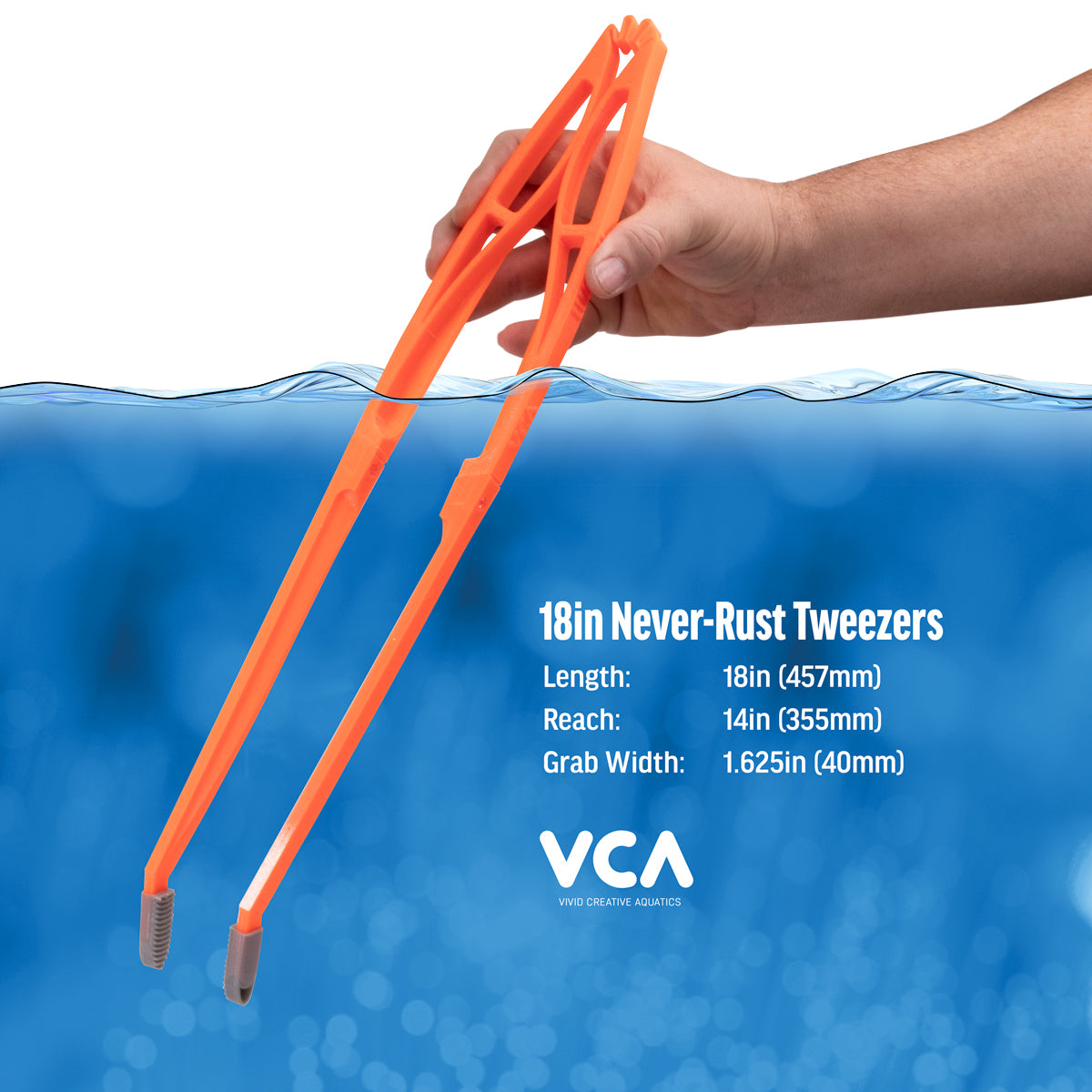 18in Never-Rust Aquarium Tweezers – TWZ457-UV