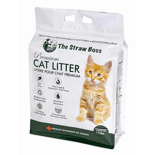 The Straw Boss Premium Clumping Cat Litter - 12lb - The Pet Source