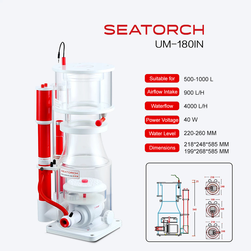 SeaTorch UM-180IN Ultra Marine Smart DC Protein Skimmer - product view