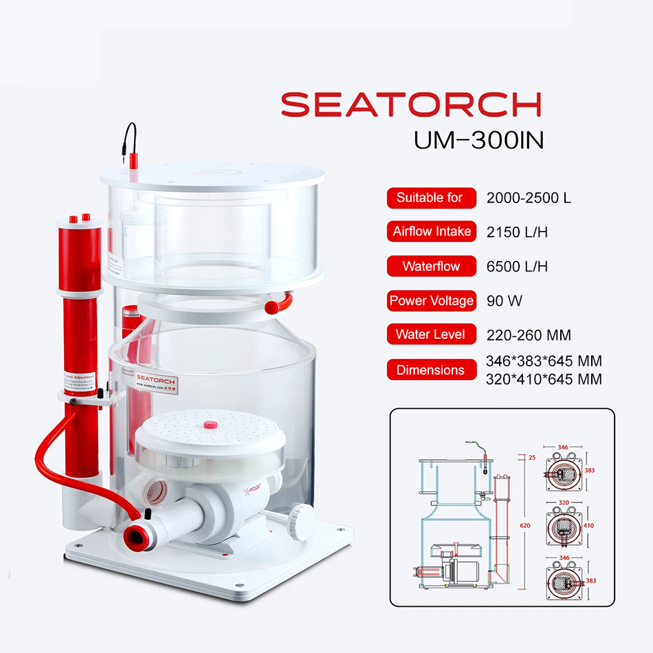 SeaTorch UM-300IN Ultra Marine Smart DC Protein Skimmer - product view