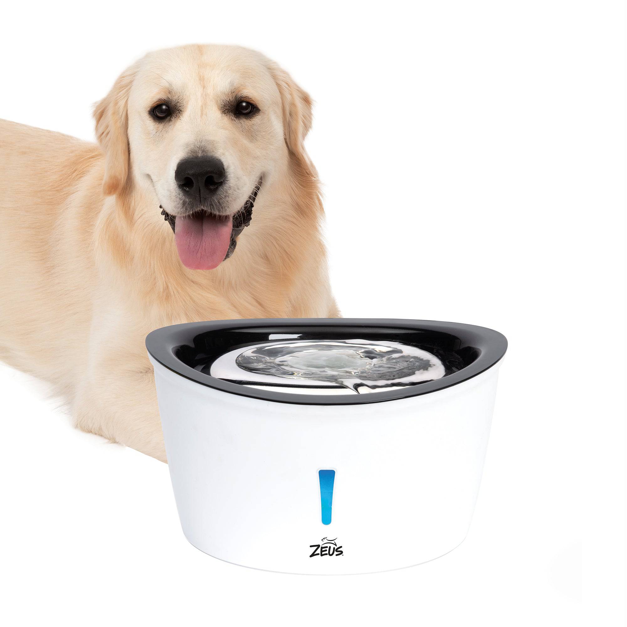 Zeus Cascade Fountain - Stainless Steel - 6L - The Pet Source