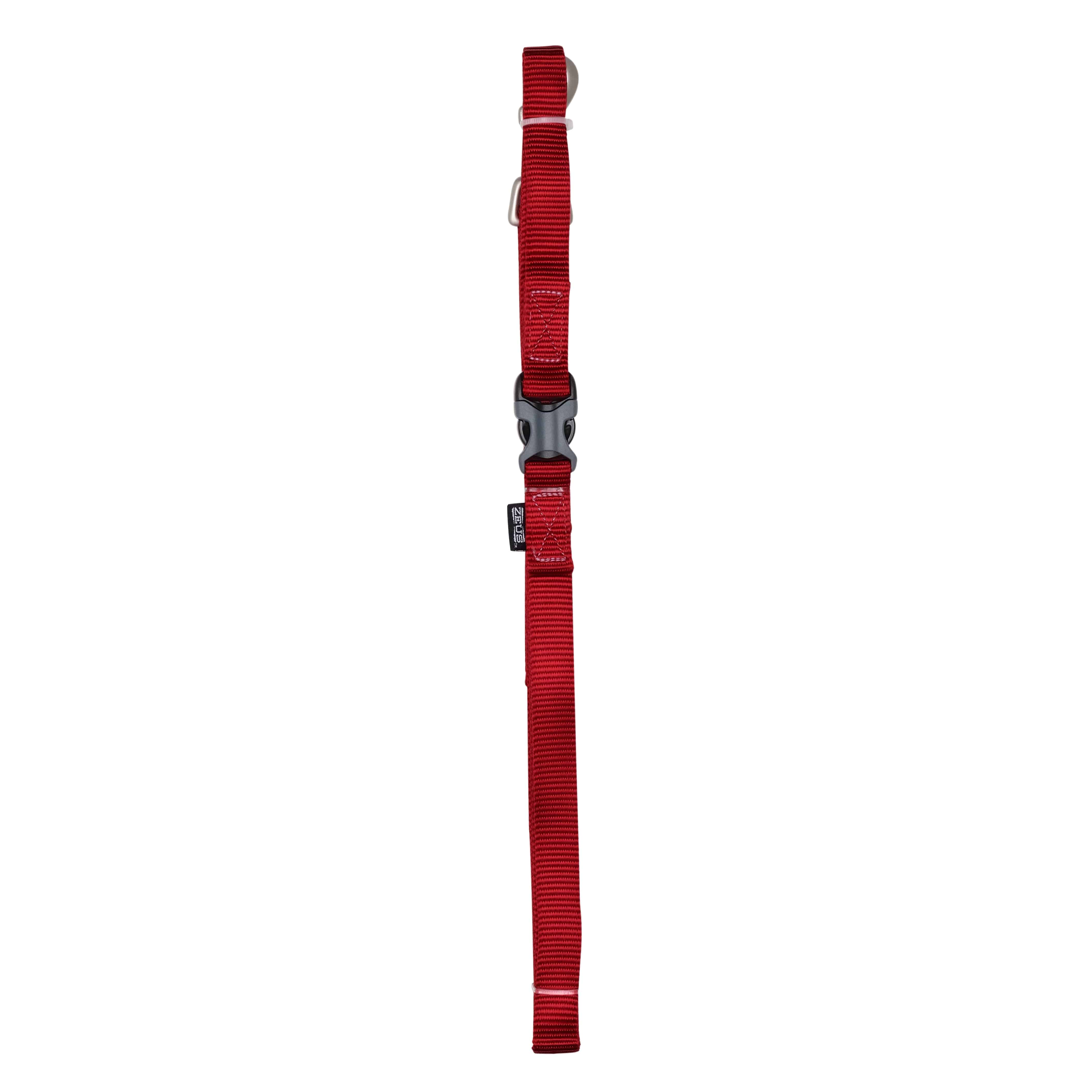 Zeus Nylon Leash - Red - Medium - 6ft - The Pet Source